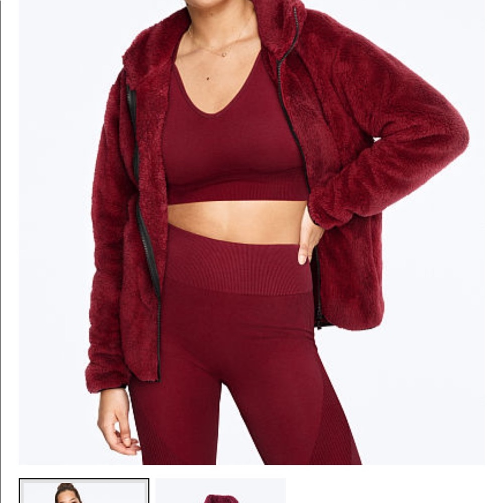 PINK Teddy Full-Zip NWT